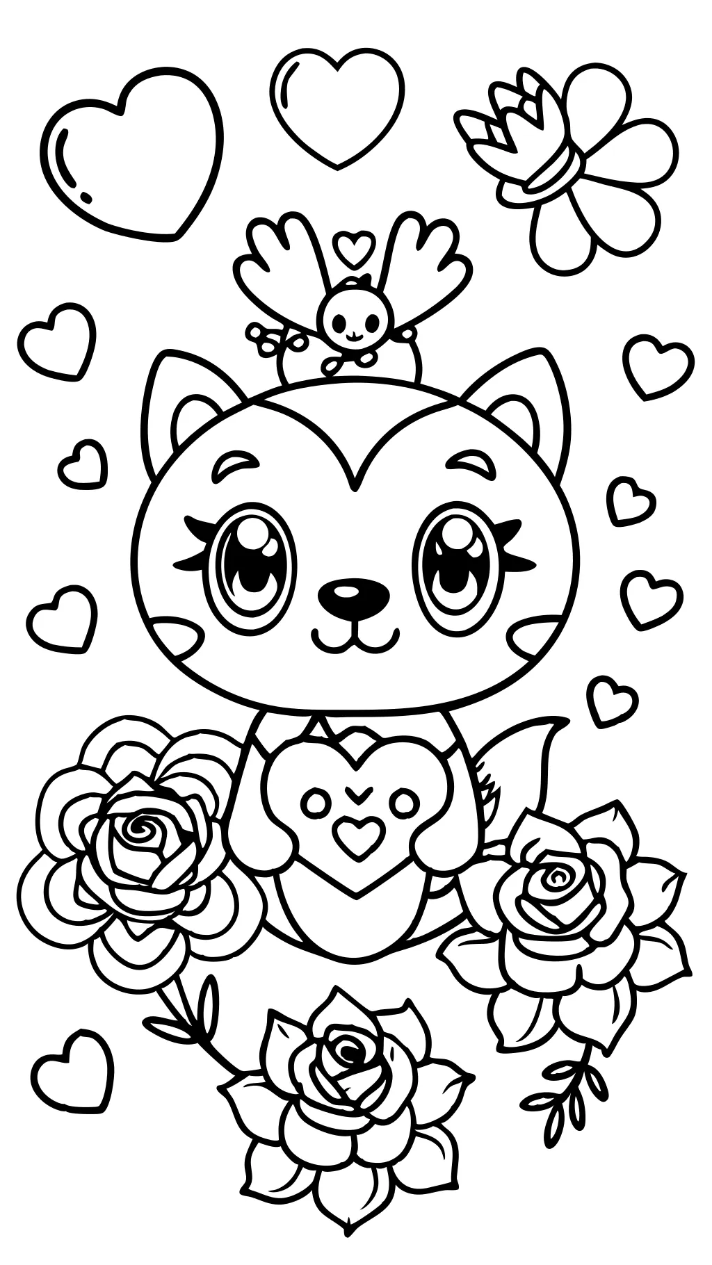 coloriages Valentines imprimables